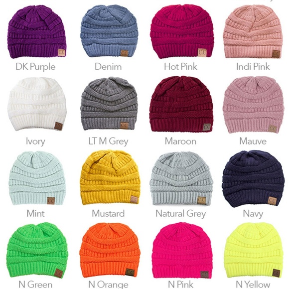 CC knit beanie - Picture 3 of 8